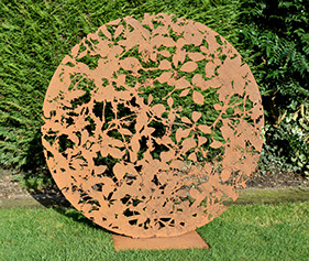 Corten weathering steel sculpture, art
