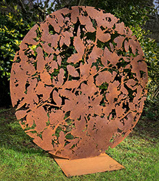 Corten weathering steel sculpture, art, ian turnock,